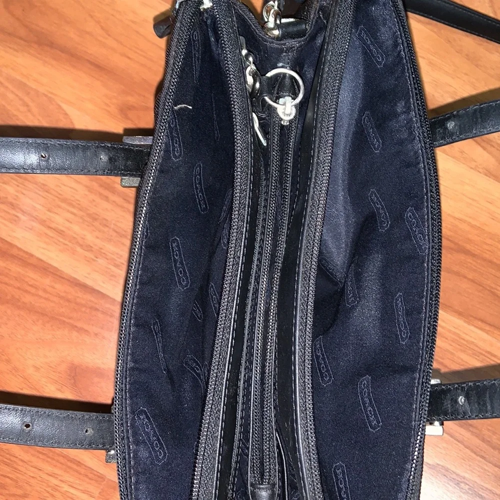 Coach Fabric and Leather Crossbody Bag with Removable Strap